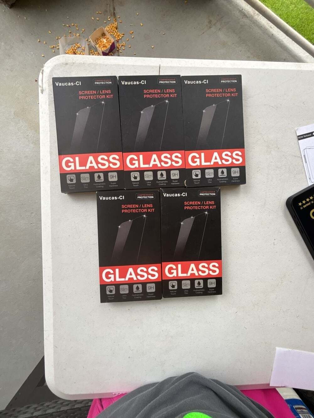 iPhone 15 Pro Vaucas-Cl Screen/Lens Protector Kit (Lot of 5) - Picture 2 of 6